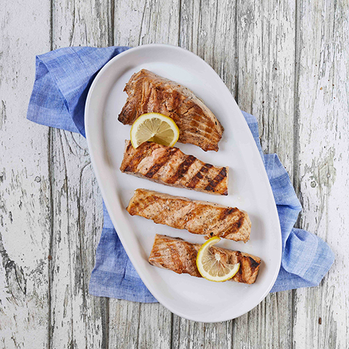 Simply Grilled Salmon with Lemon